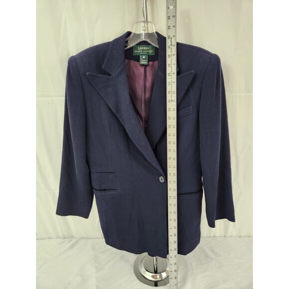 Lauren‎ Ralph Lauren Women's Blazer Size 6p Navy - Picture 4 of 5